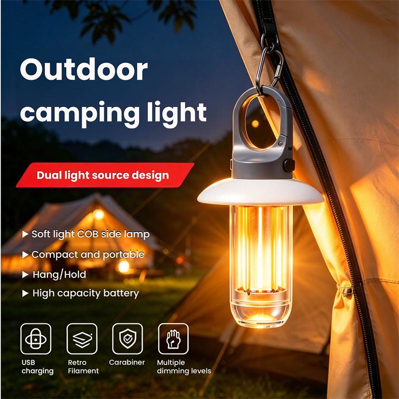 Fishing Equipment Carp - Linterna LED recargable con 5 modos,