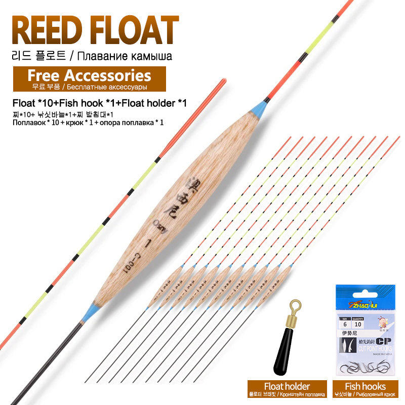 Fishing Equipment Bag - 10 Uds. Flotadores verticales para estanque